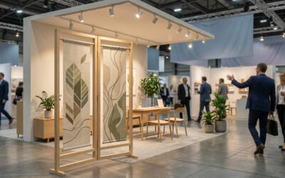 Pourquoi choisir un kakemono en bois pour un salon professionnel ?